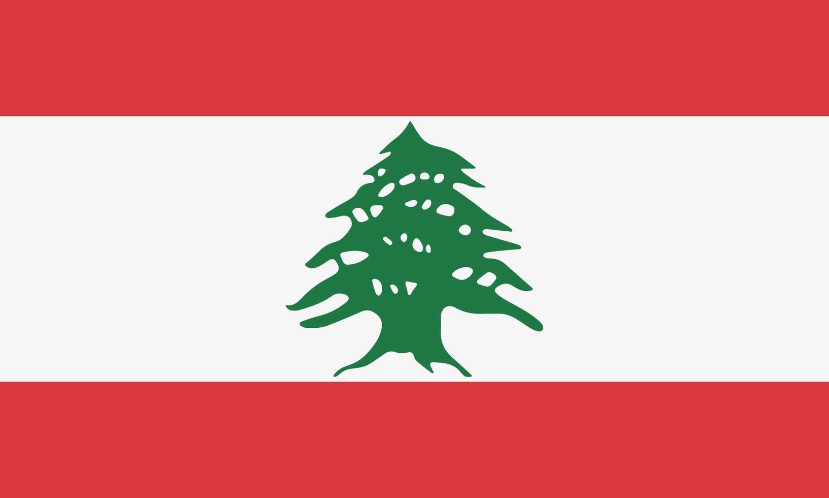Lebanon official flag vector