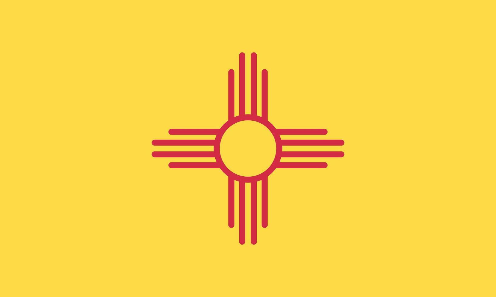 New Mexico State Flag vector