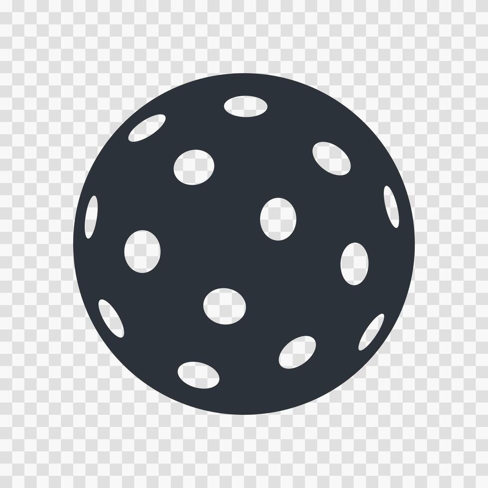 Ball of pickleball game icon vector