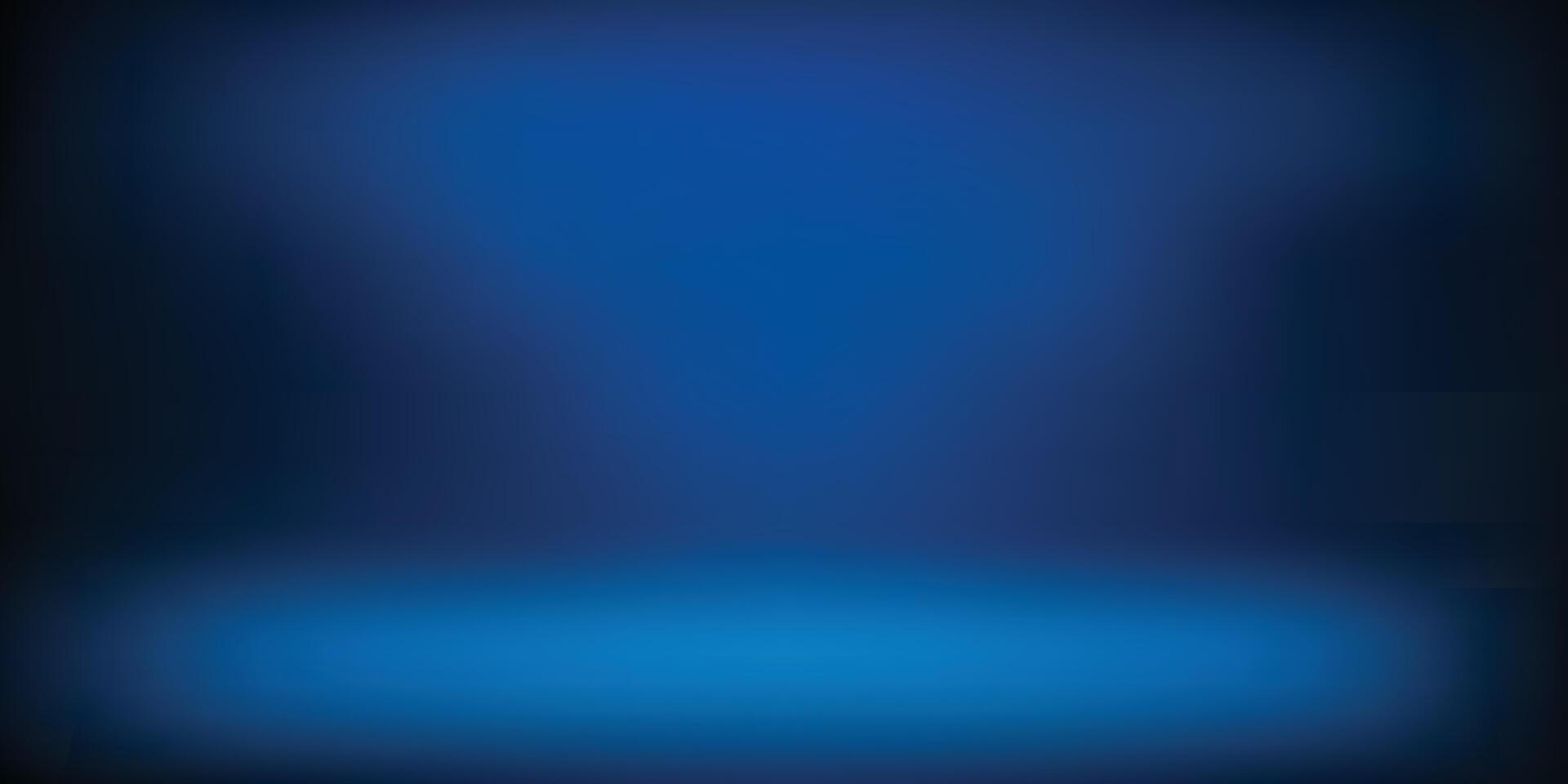 Smooth blue gradient background with soft abstract modern design for web banner or panoramic template vector