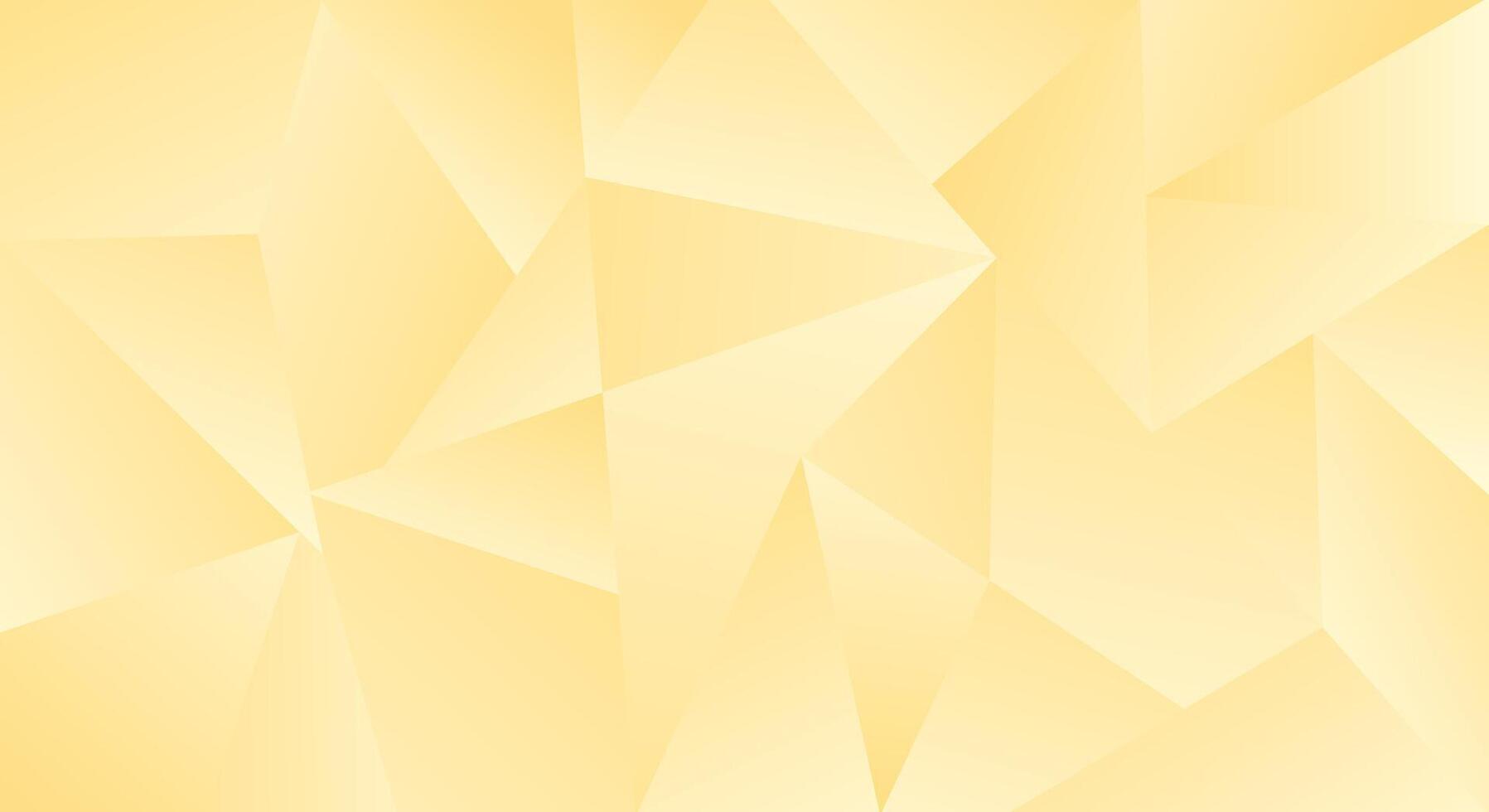 Shapes polygon abstract luxury yellow background vector