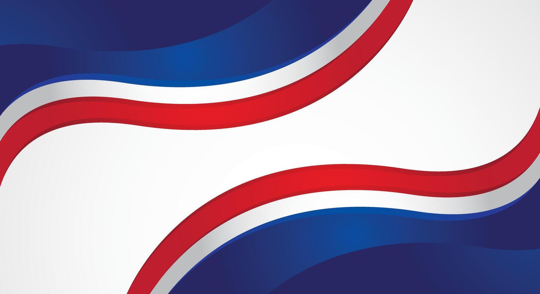 Modern red blue wave abstract white background vector