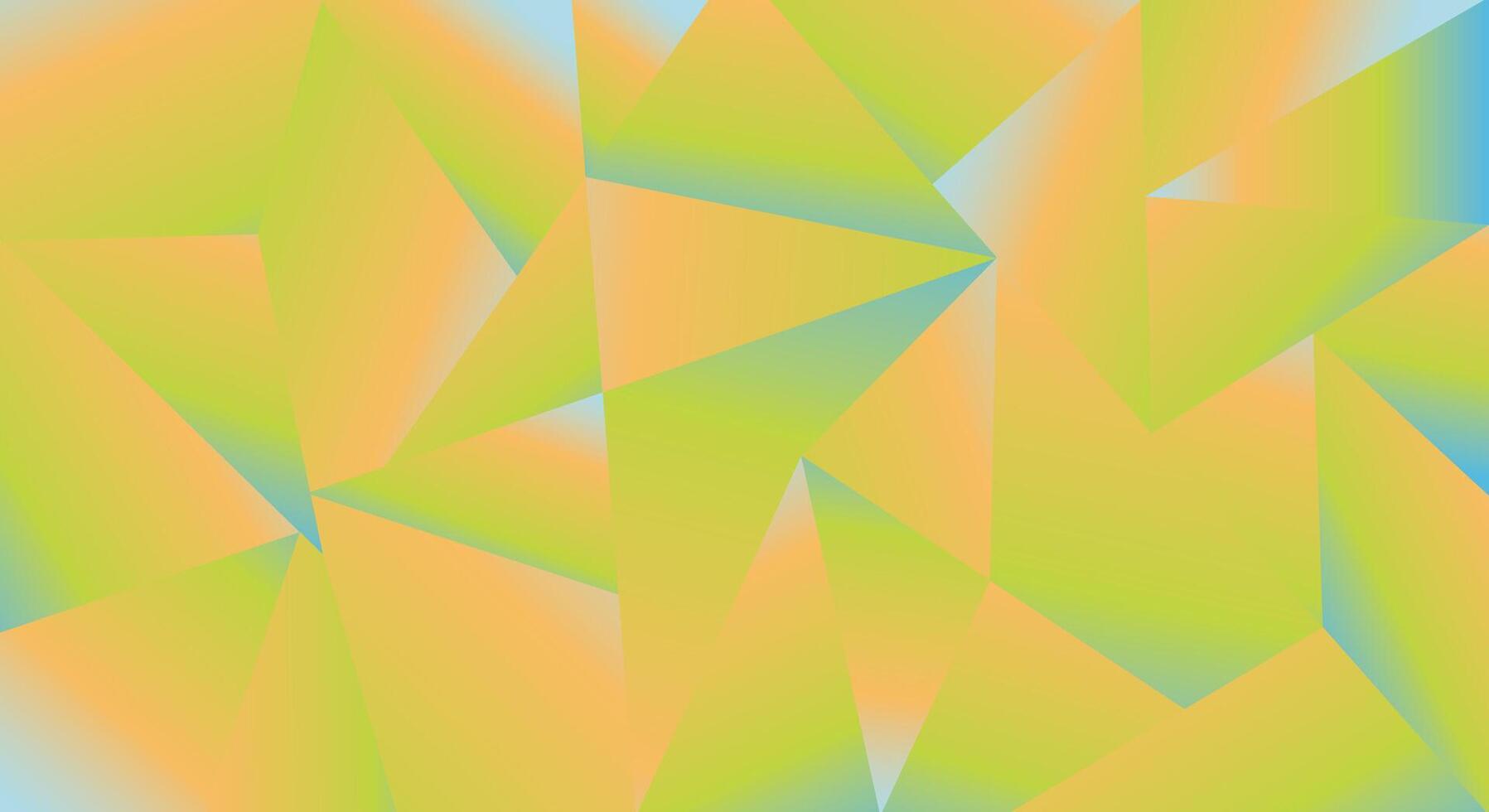 Shapes polygon abstract yellow blue background vector