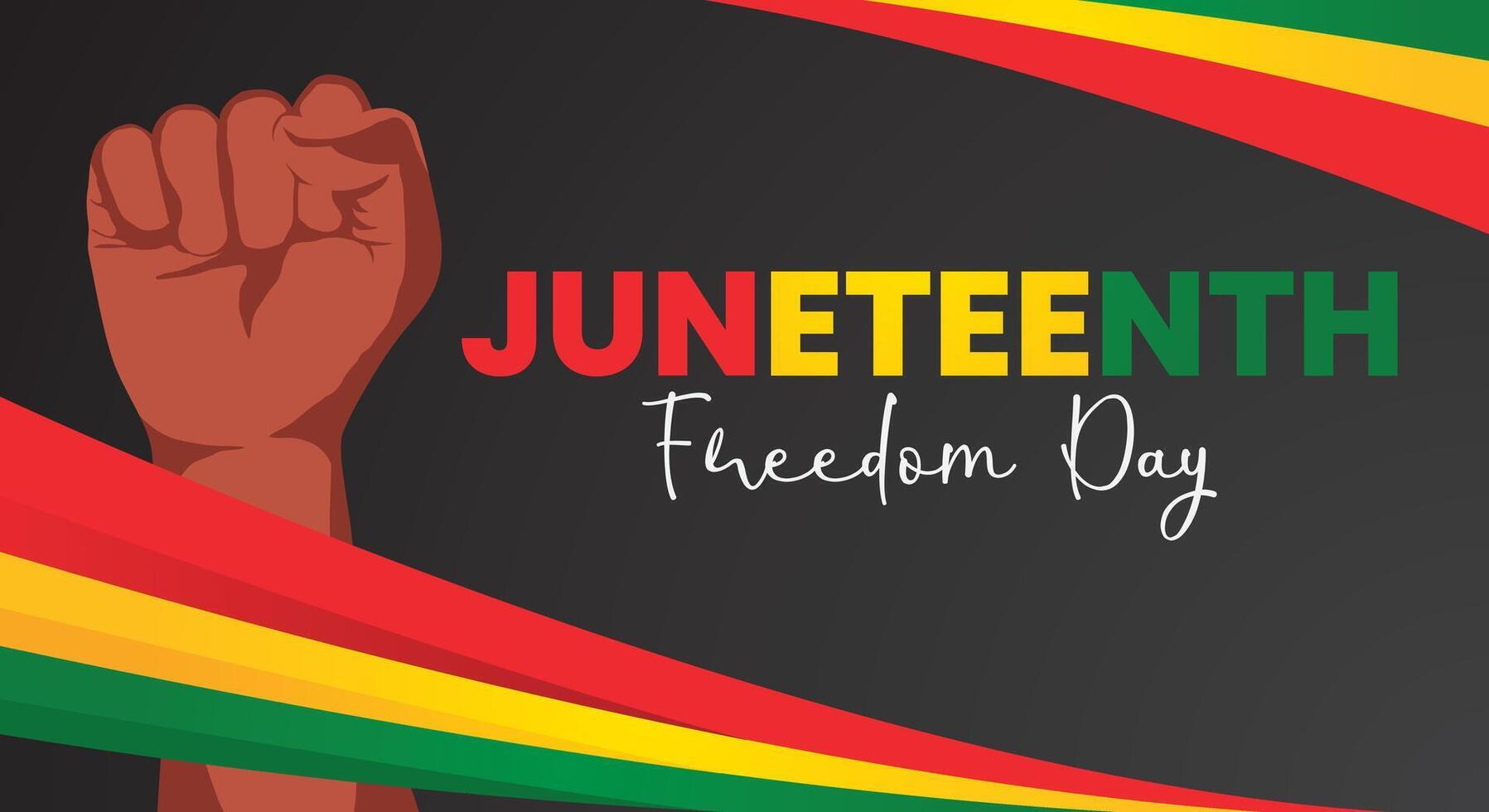 Juneteenth Freedom Day background template Holiday concept vector