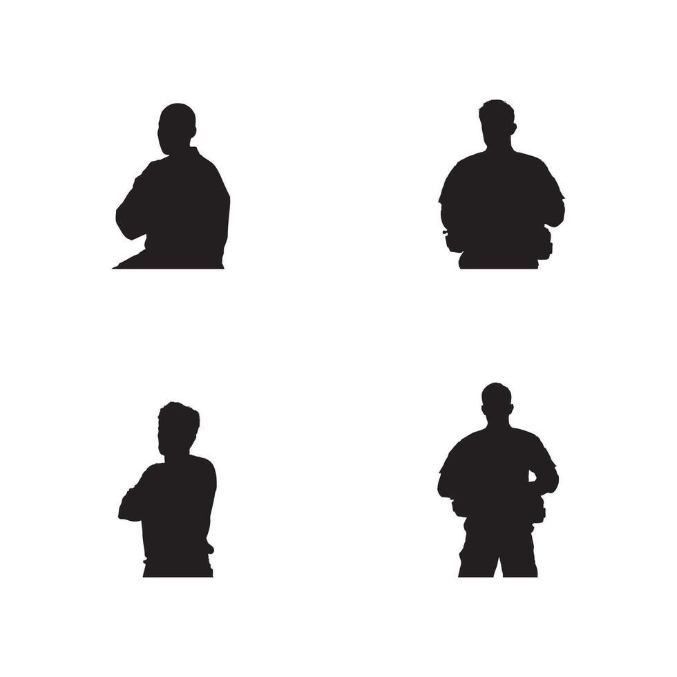 Comprehensive Silhouette Collection of U.S. Military Soldiers in Action with Weapons Depicting Training and Combat Scenes Honoring American Veterans for Independence Day Memorial Day and Patriotic vector