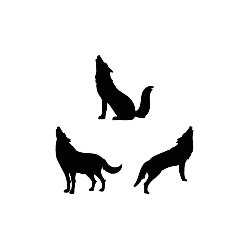 Fox Silhouette Collection Elegant Wildlife Clipart Set Featuring Stylized Fox Poses for Nature Inspired Designs vector