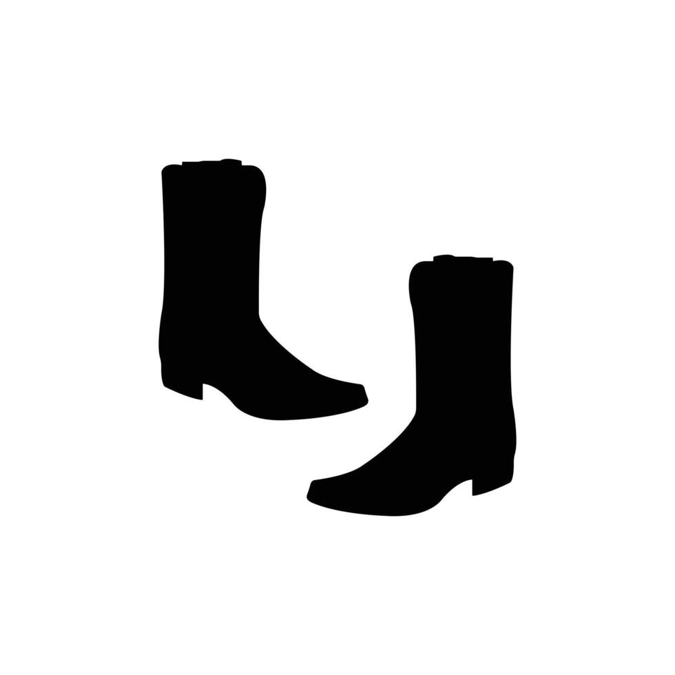 Simple Boots Icon Silhouette Big Sale Poster Background, Brand Logo Design, T-Shirt Print and Sticker vector