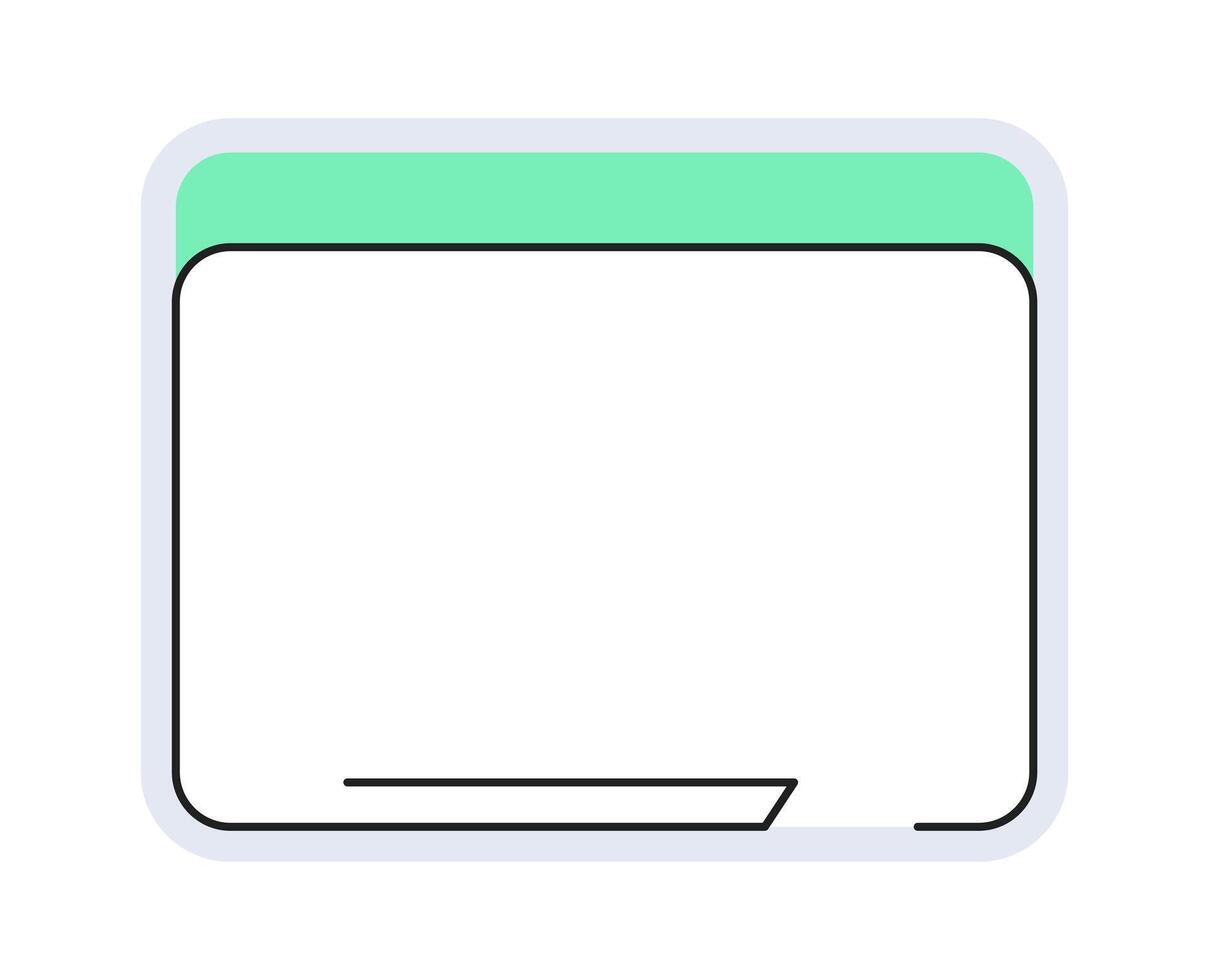 Minimal Futuristic Frame. Clean Interface Overlay Graphic Design. SciFi Lower Third UI Template. vector