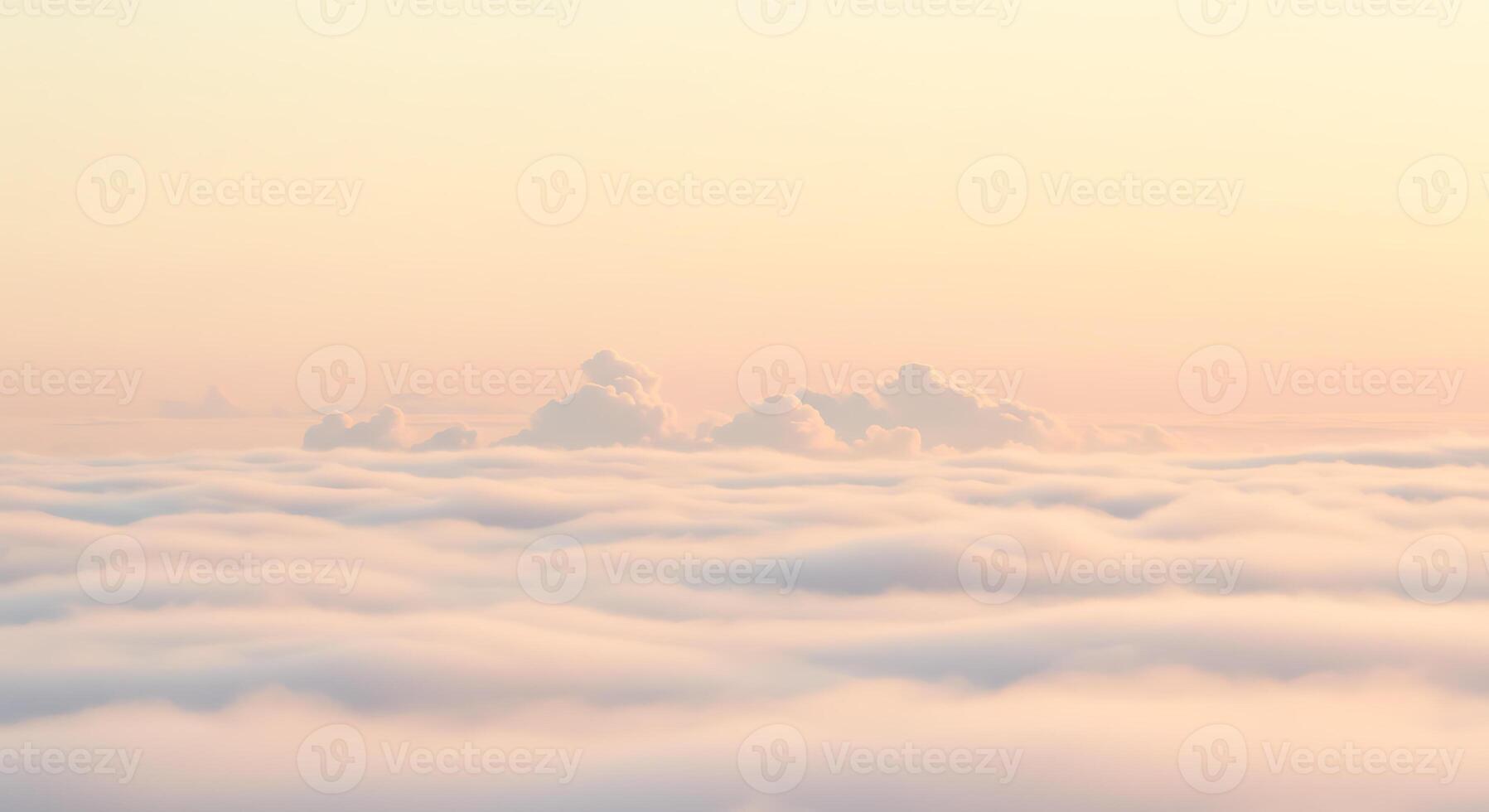 Sea of Clouds at Beutiful Sunset photo