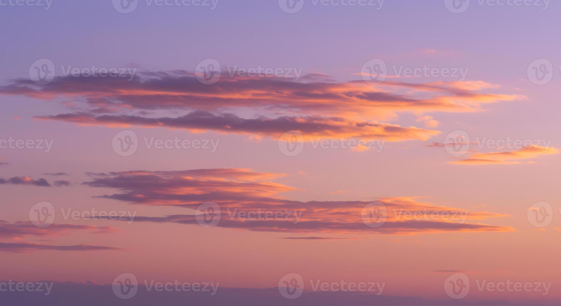 A sunset sky with clouds photo