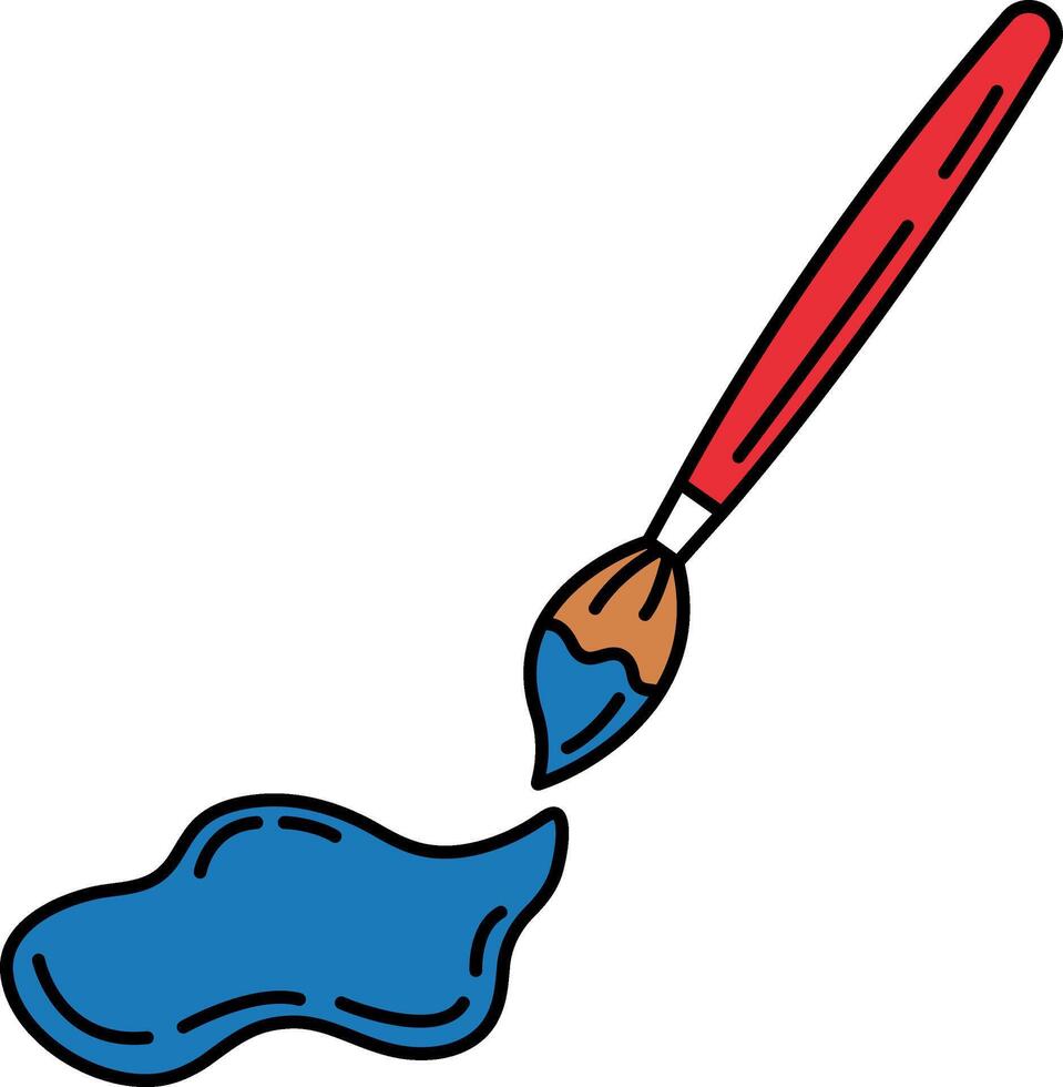 illustration of a paint brush vector
