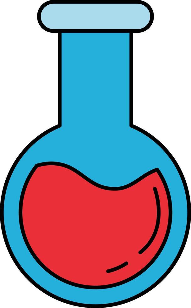 isoalte illustration of a beaker vector