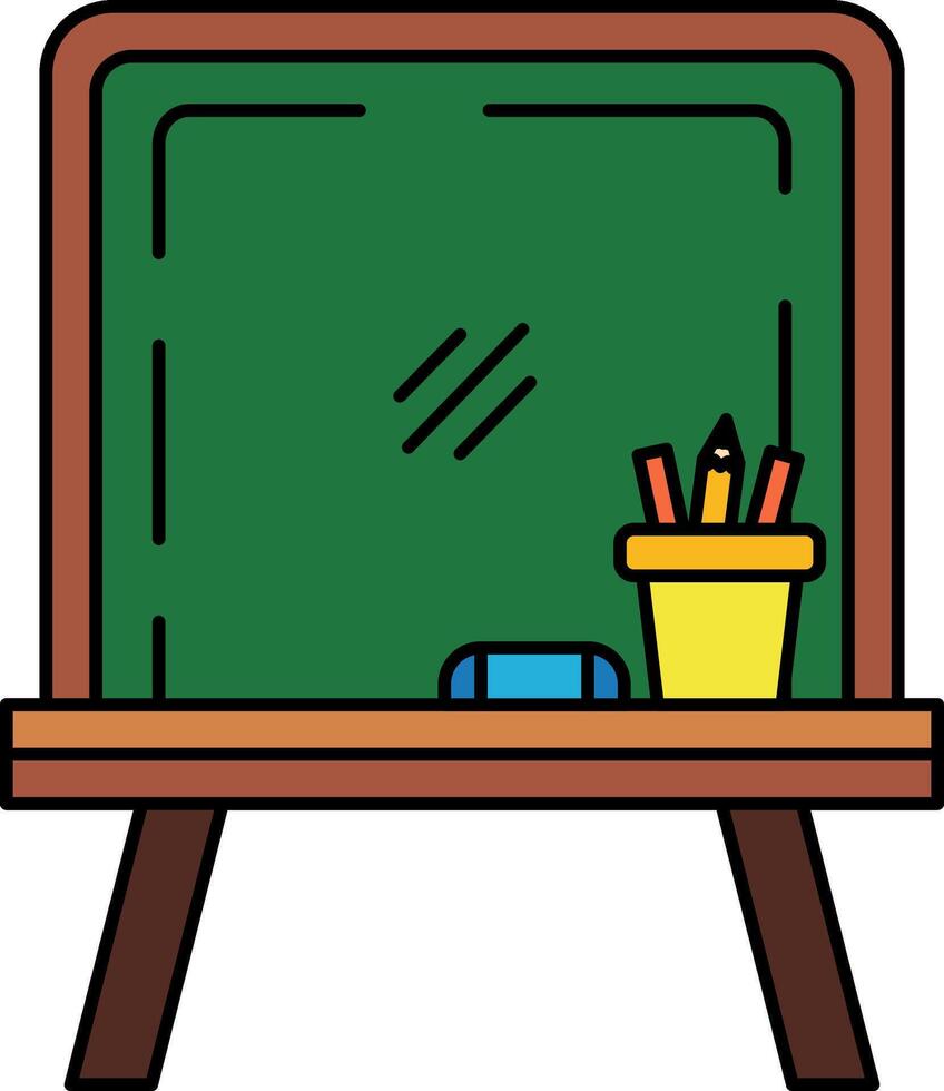 isolate illustration of a chalkboard vector