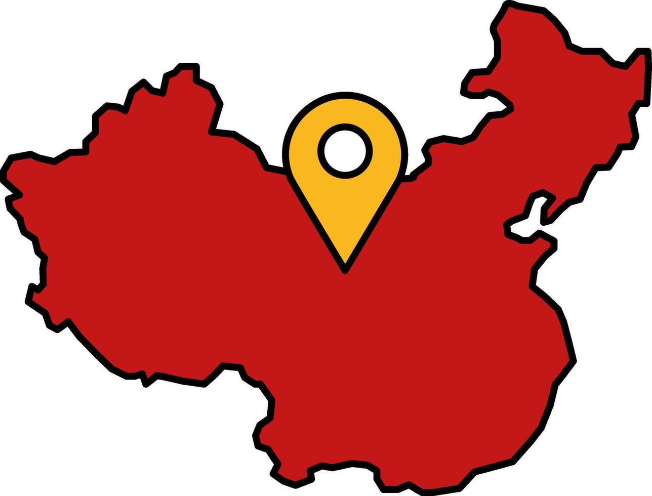 isolate illustration icon of china vector