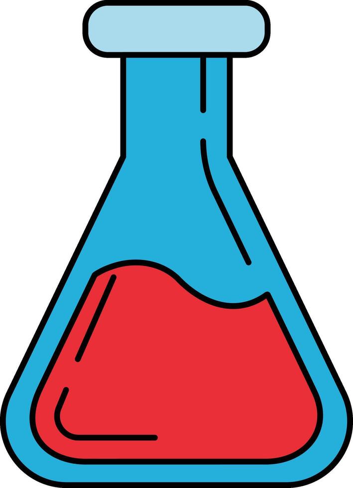 isoalte icon of a beaker vector