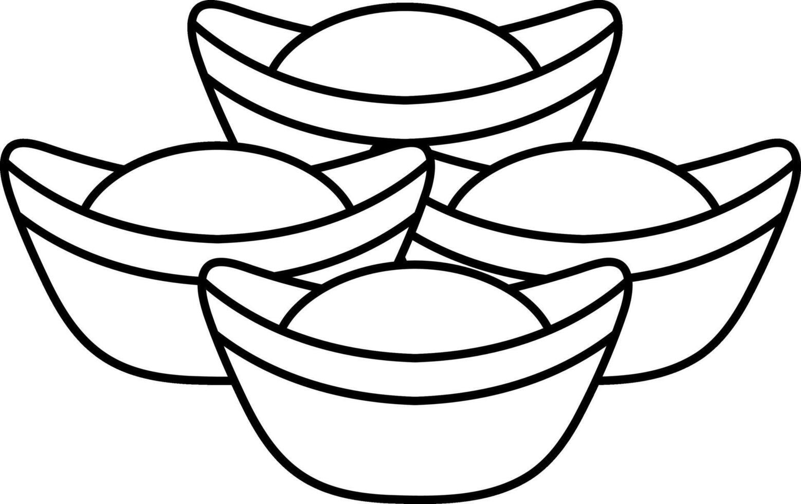 black and white illustration of ancient chinese money vector
