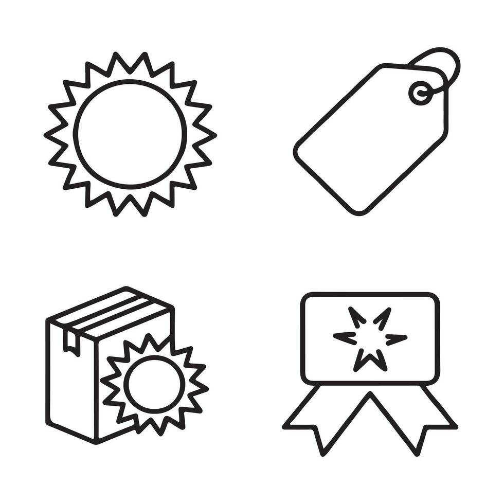 Fresh Stock Label Icons for Retail and E-commerce vector