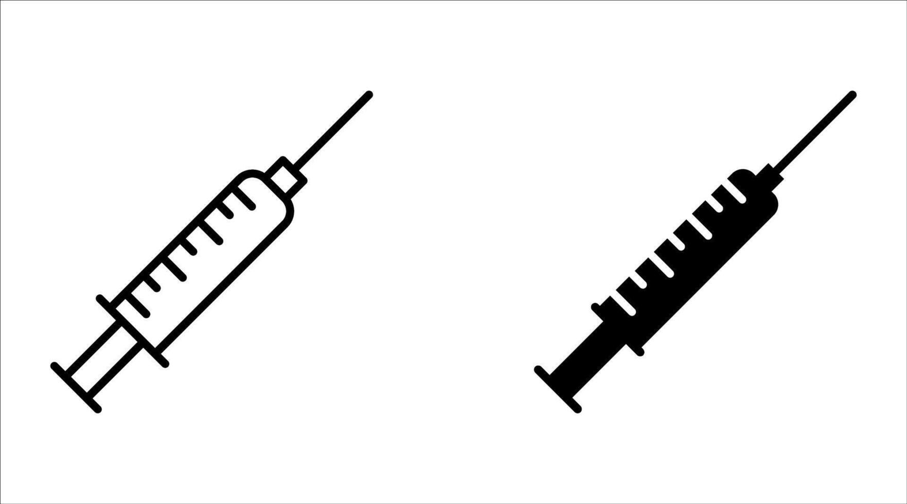 injection icon set, for web, computer and mobile app vector