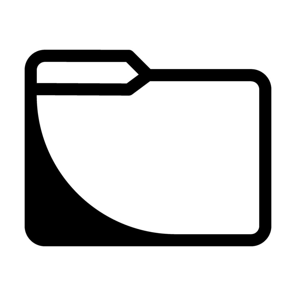 Line folder illustration logo template for various purposes. Isolated on white background, eps 10 vector
