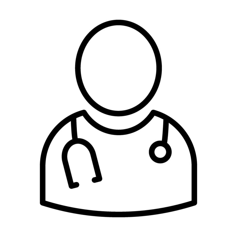 doctor Glyph Icon Background White vector