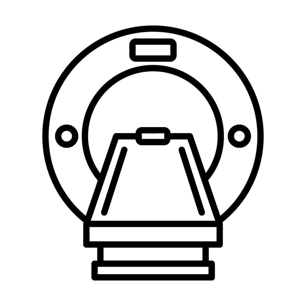 MRI icon Thin line vector