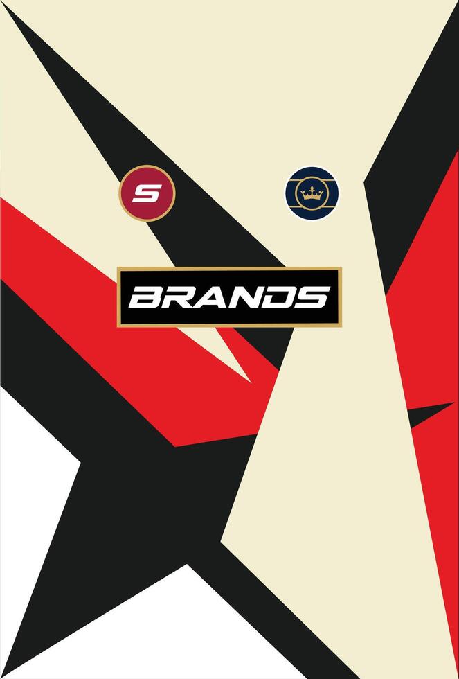 Jersey Design for Soccer Football Graphic Template vector