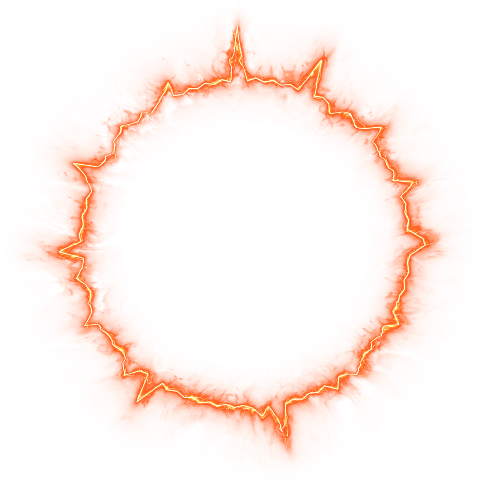 Fire rays explosion shockwave, Aura solar sun radiation isolated on background. png