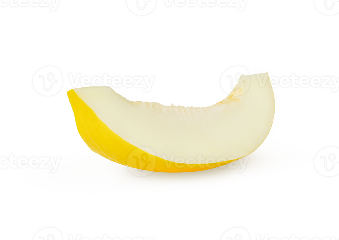 Honey yellow melon slice isolated.. png