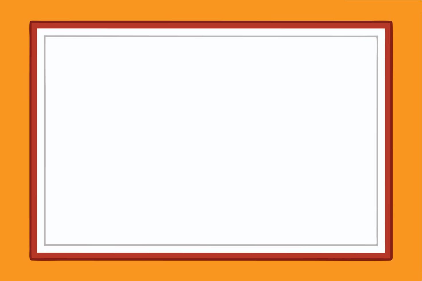 Blank Orange and Maroon Framed Graphic vector