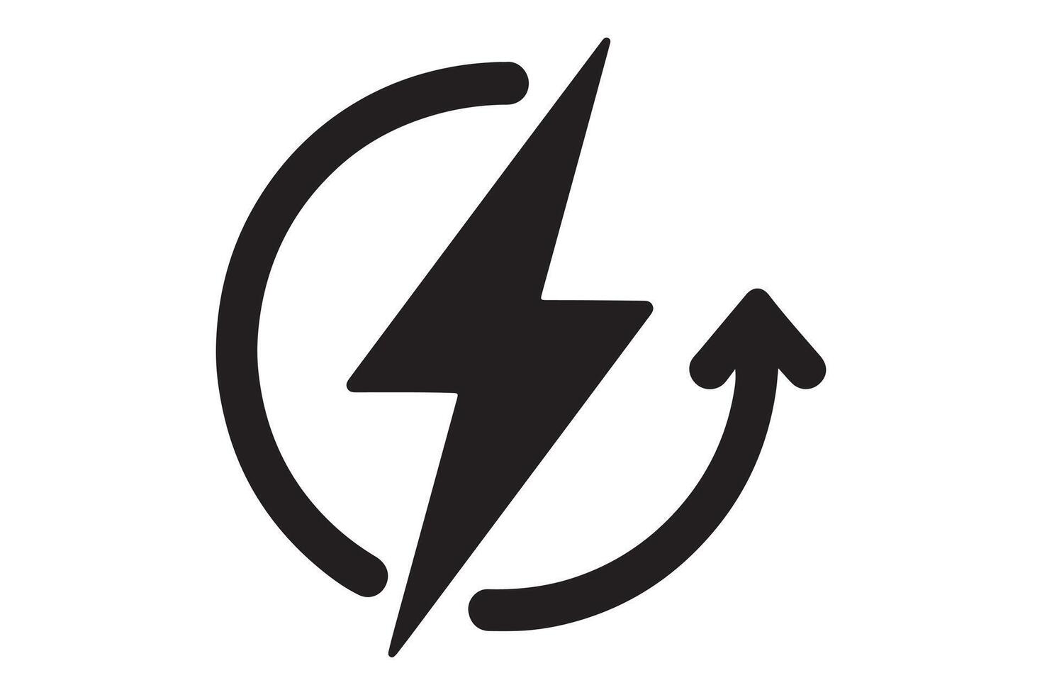 Powerful Energy Flow Icon vector