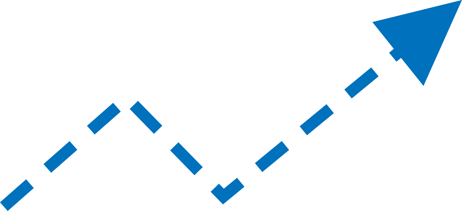 blue zig zag up arrow icon png