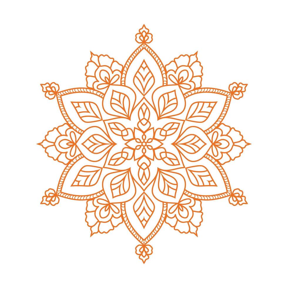 Abstract floral ornament illustration design vector