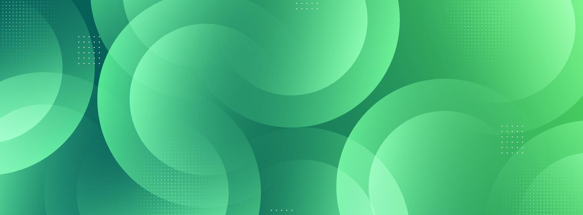 Minimalist banner abstract,frame simple, circle effect,green gradations, soft, bright color abstract memphis, illustration vector