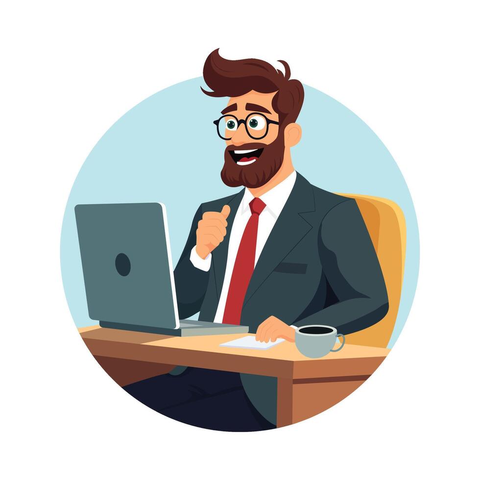 Remote Work illustration. EPS 10 file vector