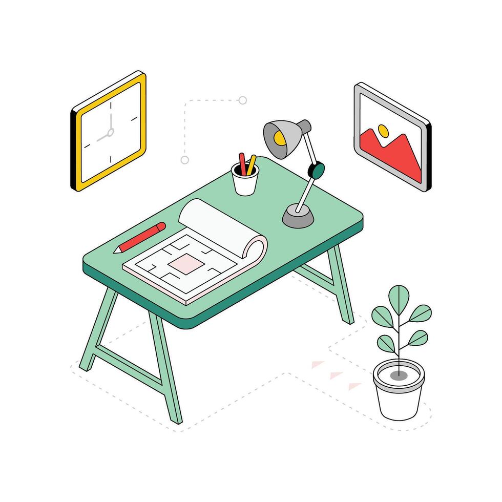 Product Blueprint Isometric Style Illustration. EPS 10 File vector