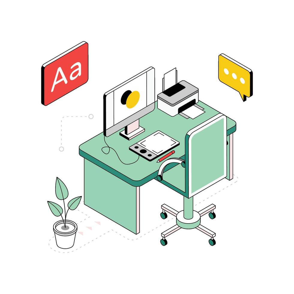 system isometric Style Illustration. EPS 10 file vector