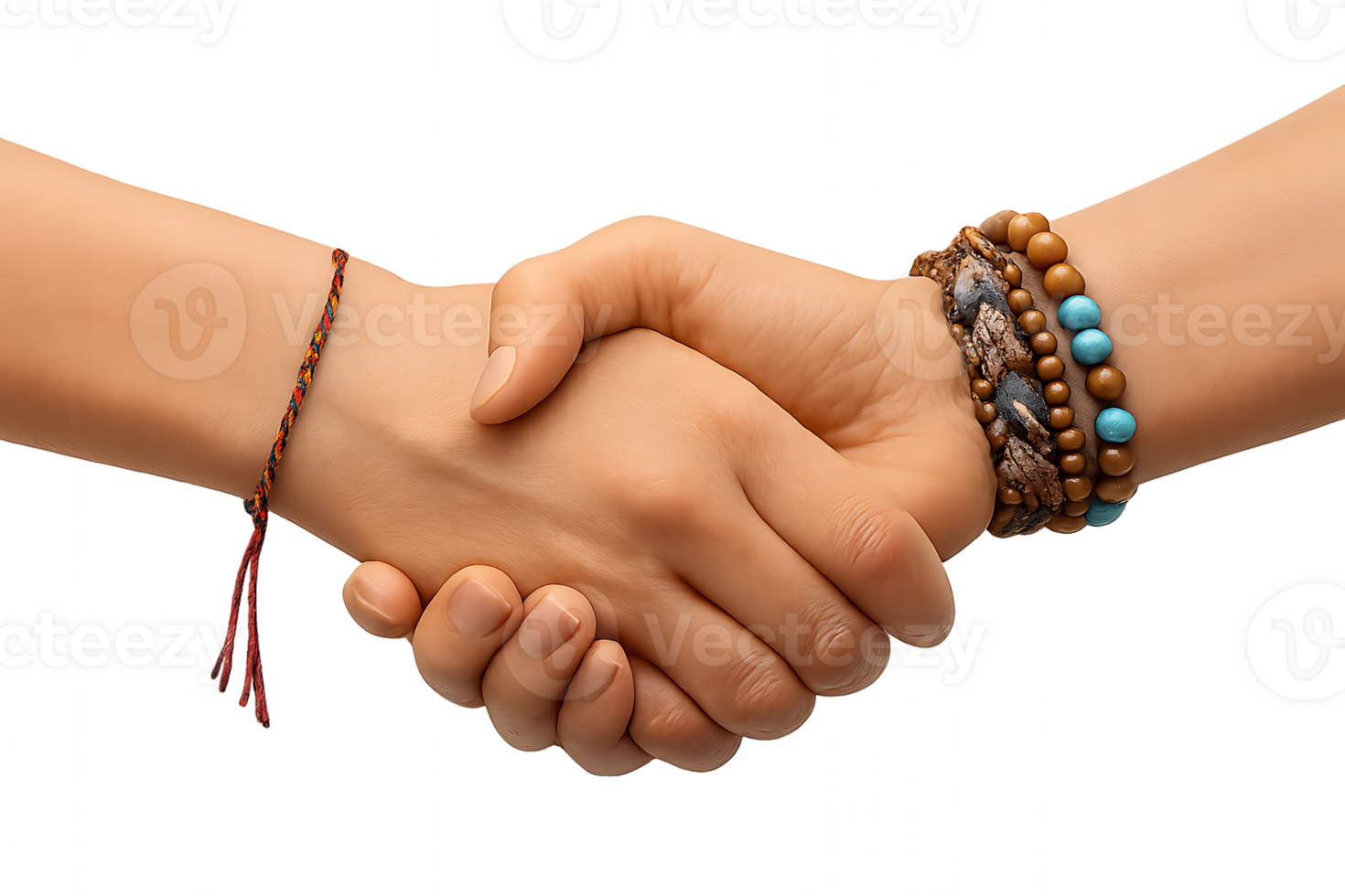 Handshake Friendship Unity Bracelets on transparent background png