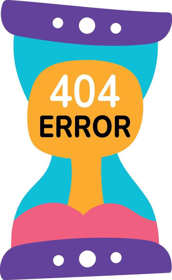 Flat style illustration showing a request timeout vector