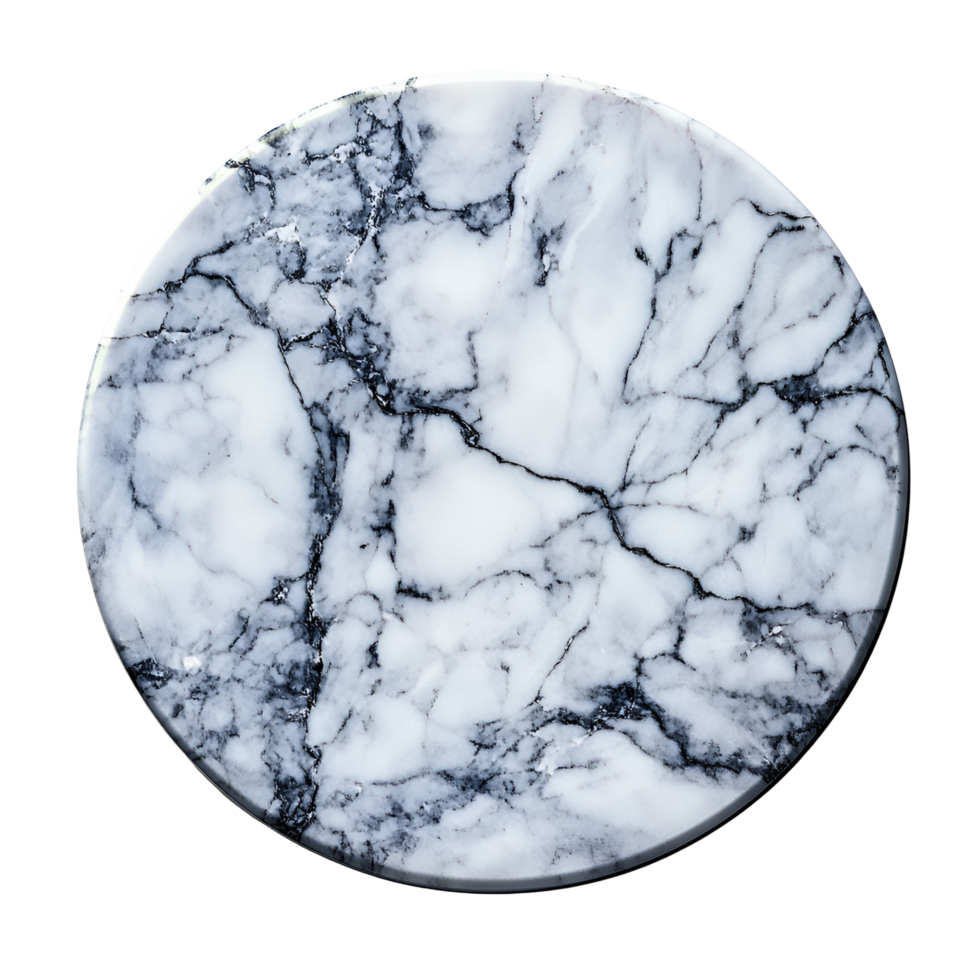 Black and Brown Patterned Round Box for Packaging or Decor on Transparent Background png