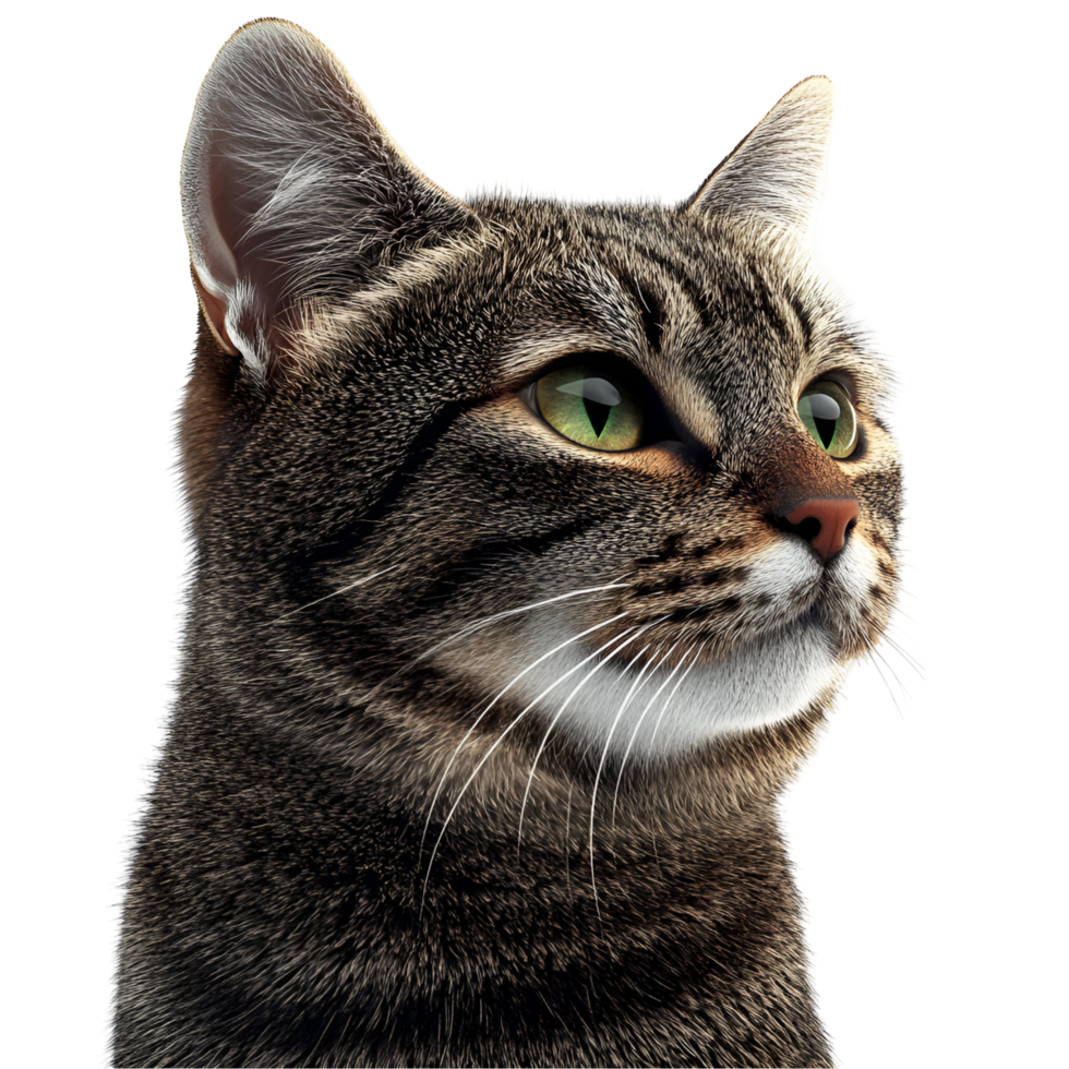 Elegant Cat Statue Decorative Piece Transparent Background png