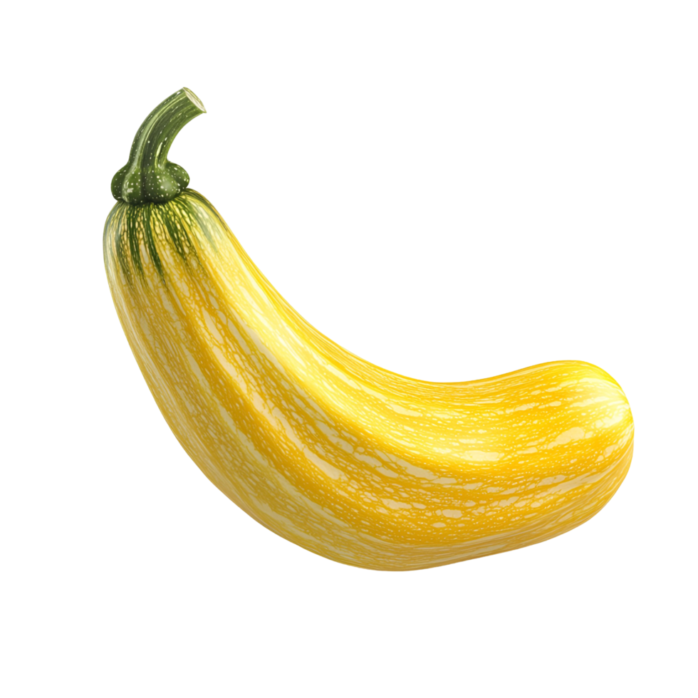 Fresh Yellow Squash Vegetable Isolated Transparent Background png