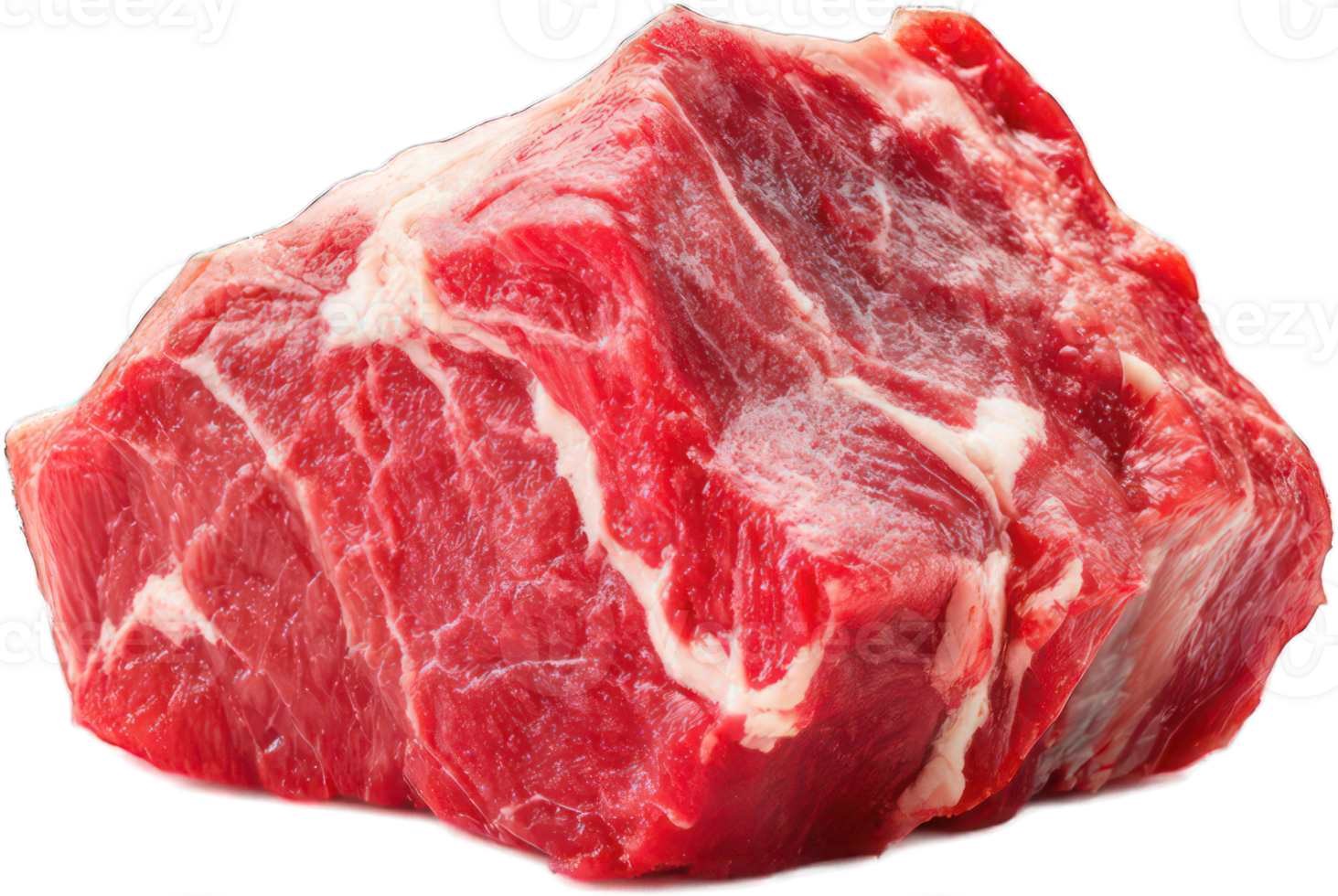 Raw Red Meat Steak Close up Beef Cut Uncooked Chuck Roast Gourmet Butchery png