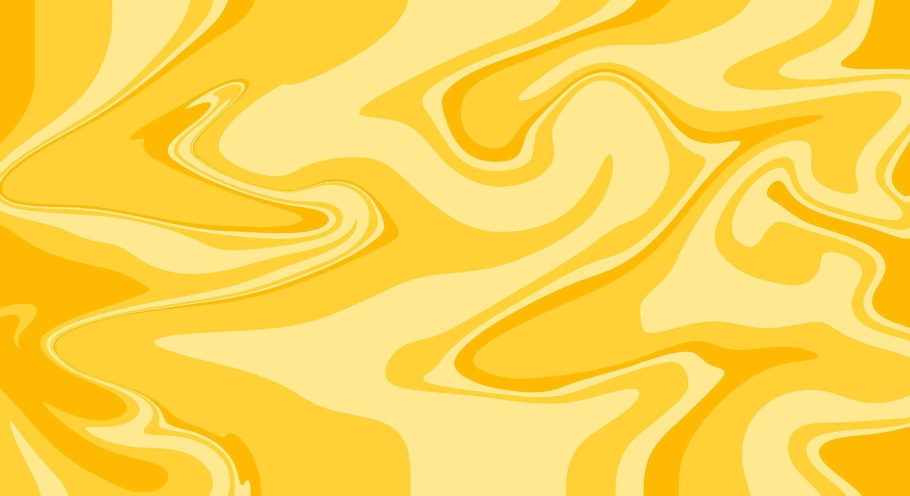Yellow liquify abstract background vector