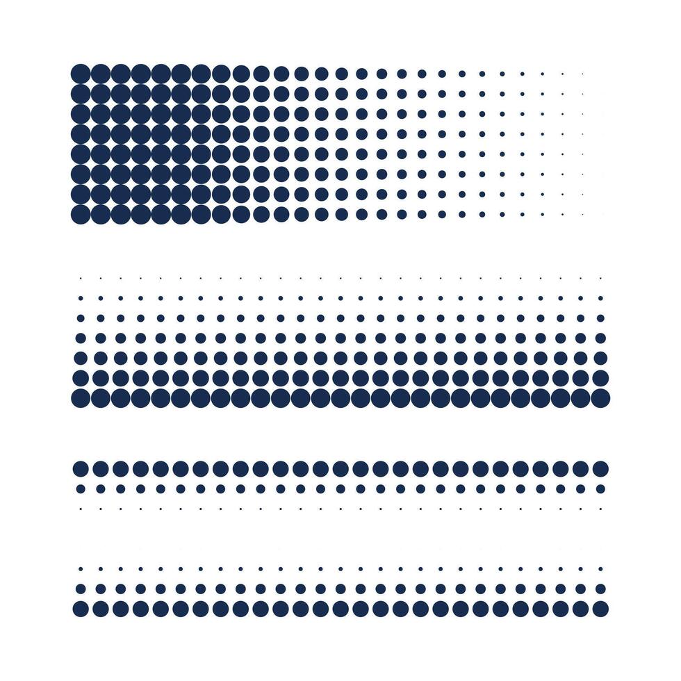 Set halftone elements vector