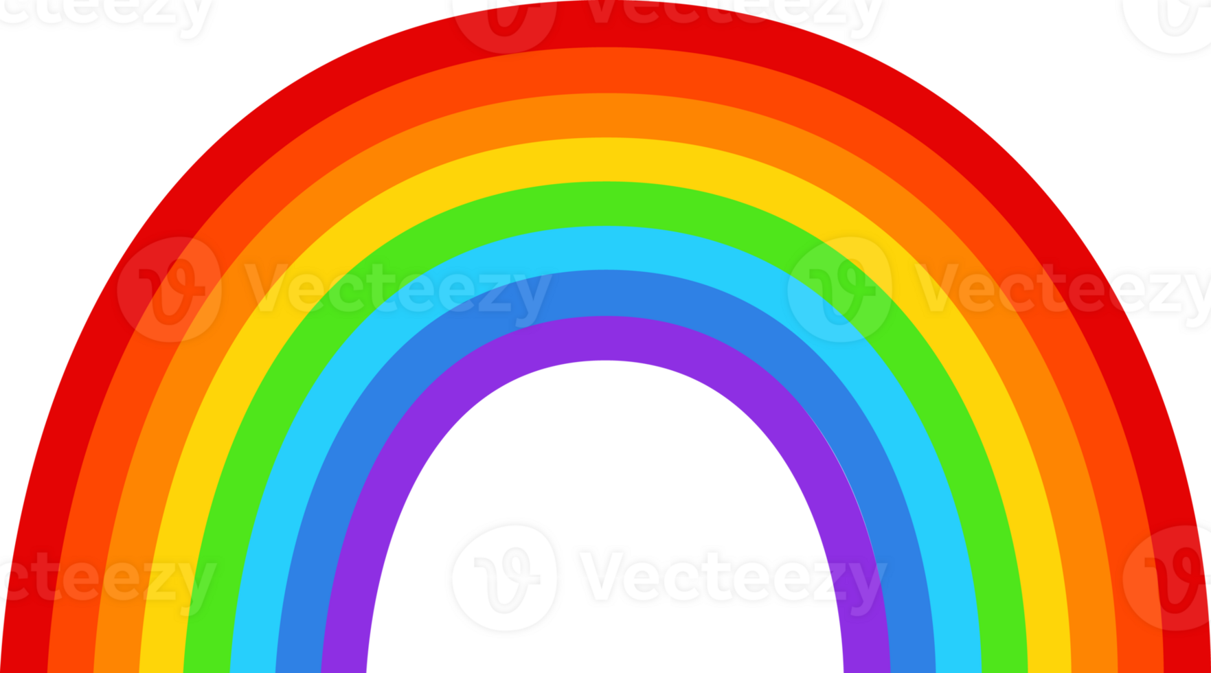 Rainbow arc with bright colors png