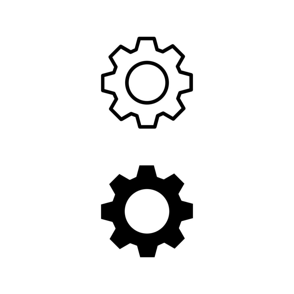 Settings Wheel Icon vector