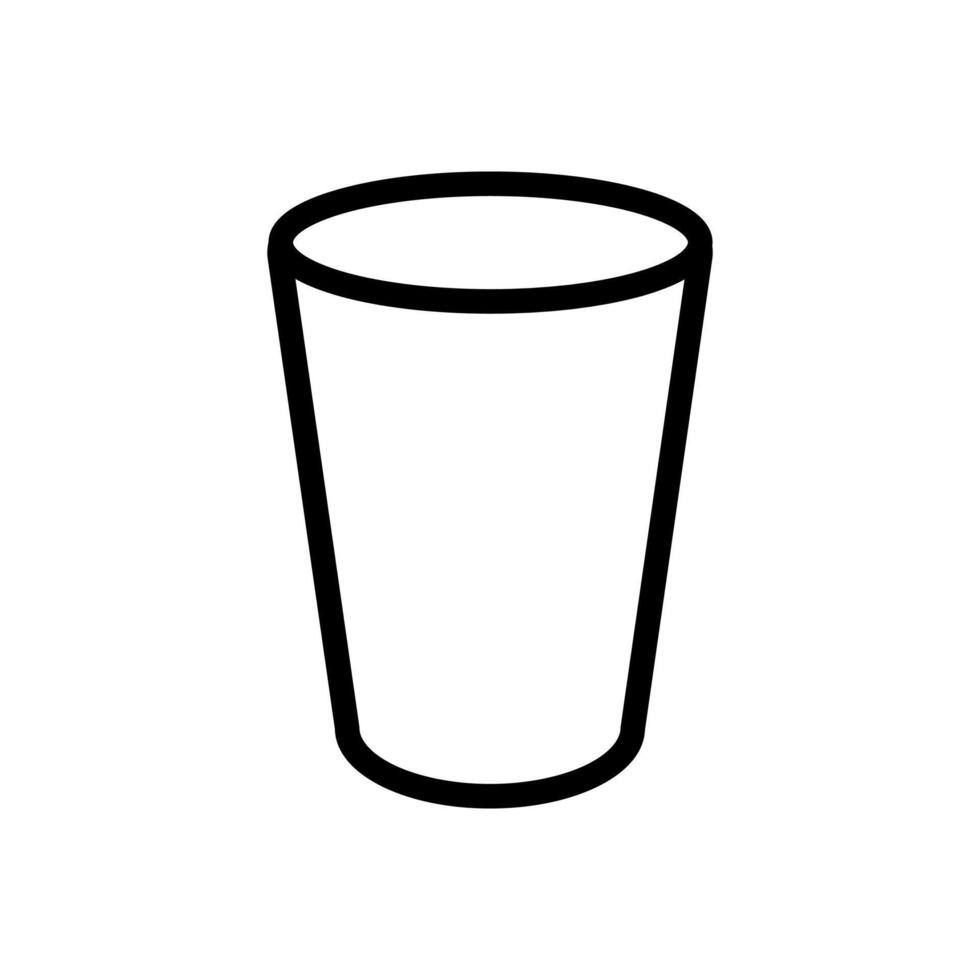 Empty Glass Icon vector