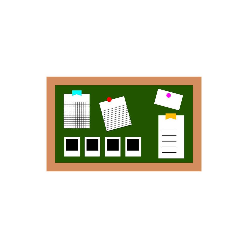 Hanging Cork Board Icon vector
