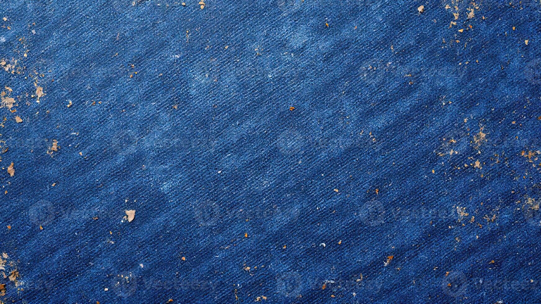 Textured Blue Denim Fabric with Distressed Elements and Wear Patterns photo