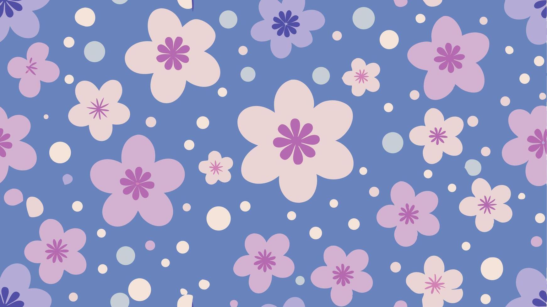 Seamless floral pattern background vibrant colors graphic design digital art environment textured viewpoint vector